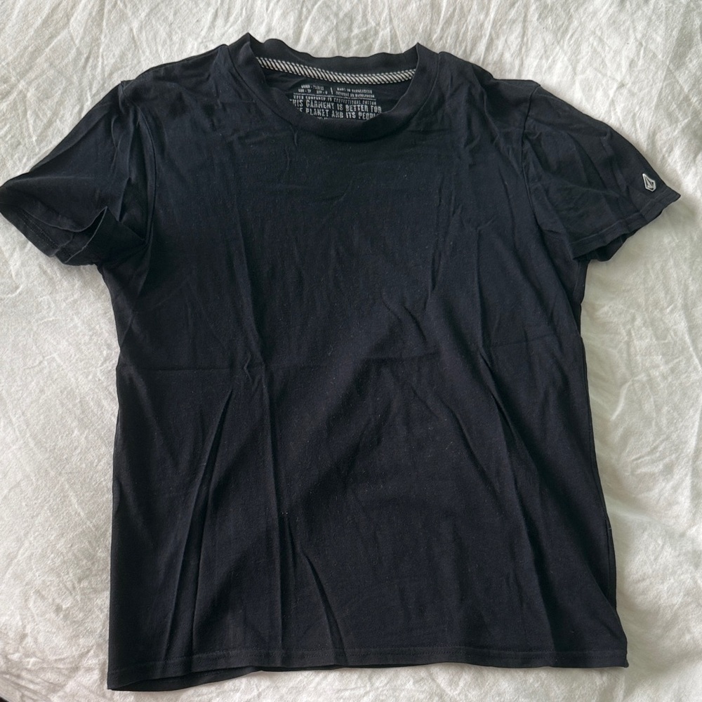 Black Volcom Short Sleeve Tee
